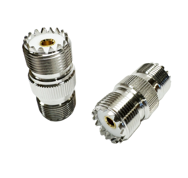 UHF Female to Female Barrel Connector (2-Pack)