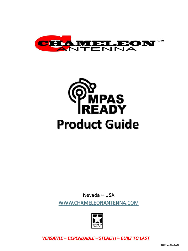 CHA MPAS READY - PRODUCT GUIDE