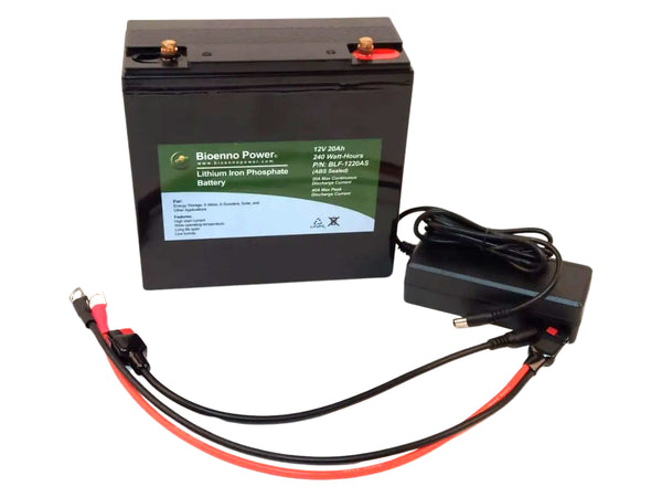 BLF-1220AS KIT (12V, 20Ah LFP Battery) w/CHARGER