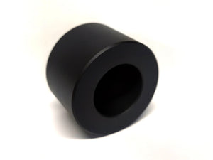 CHA 34HD COLLAR black-anodized load-distribution collar, angled view