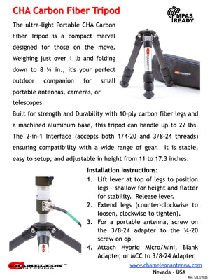 CHA CARBON FIBER TRIPOD