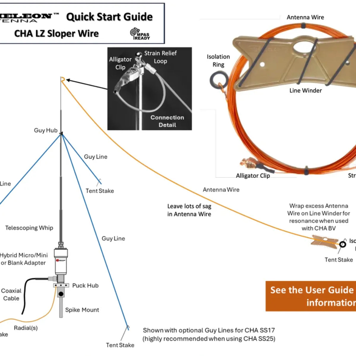 CHA LZ SLOPER WIRE (60') – Chameleon Antenna