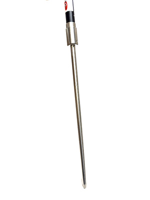 CHA T-RISER base attached to an optional stainless-steel ground spike