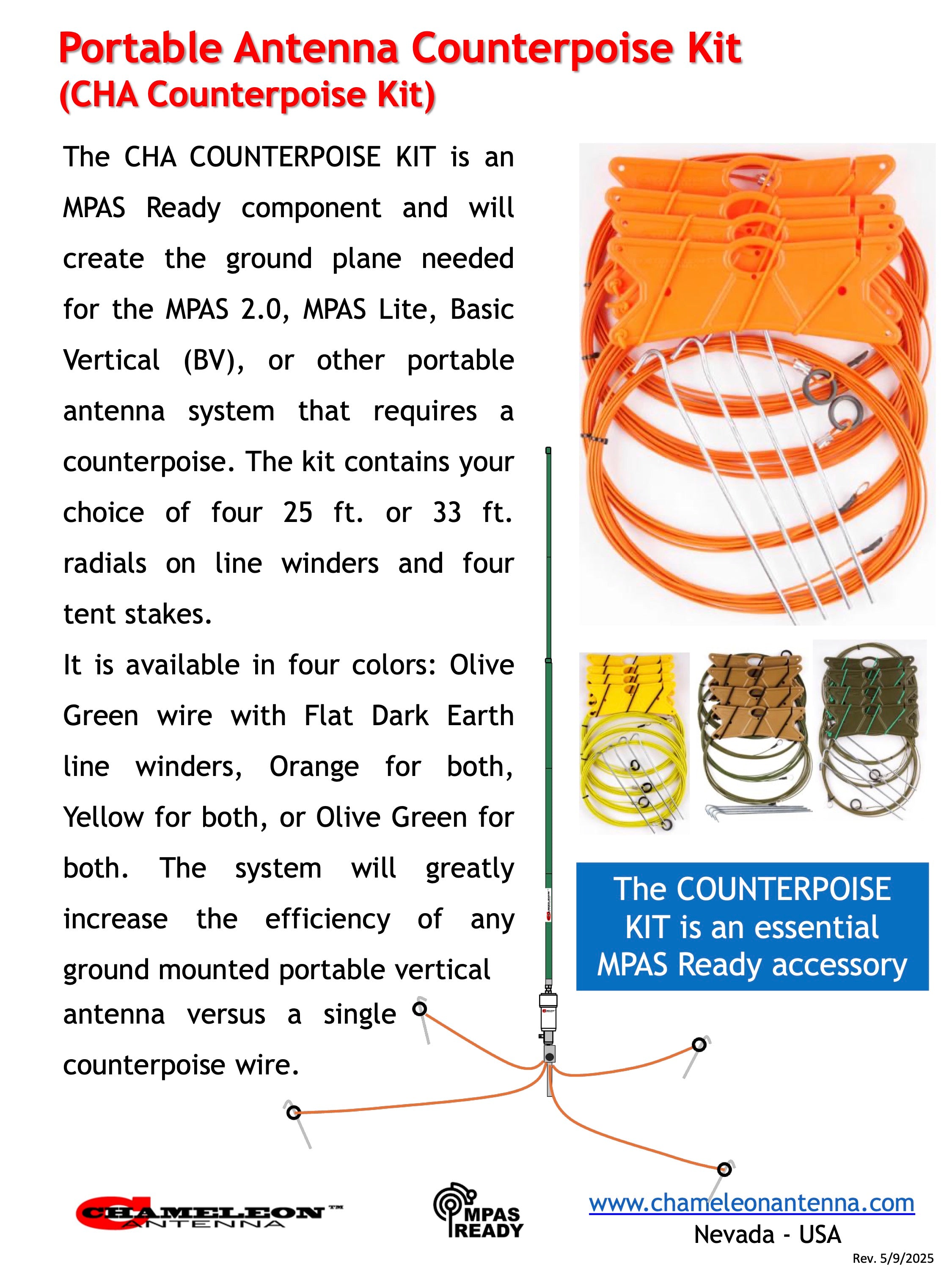 Counterpoise Loop CHA COUNTERPOISE KIT – Chameleon Antenna
