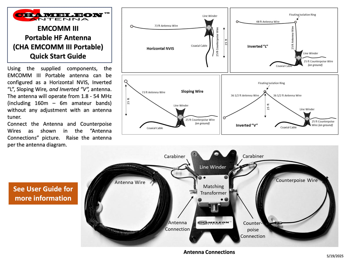CHA EMCOMM III PORTABLE – Chameleon Antenna